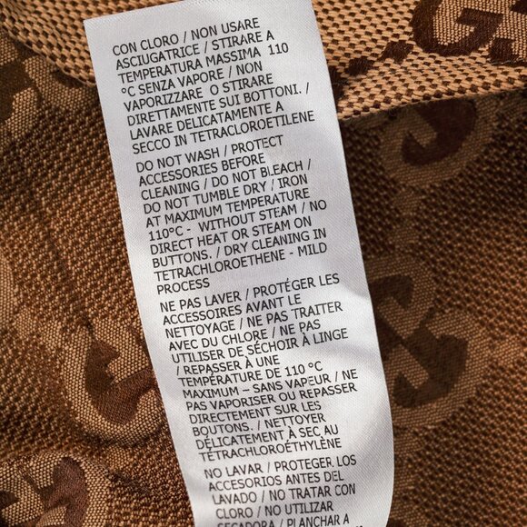 Gucci Camel Ebony Maxi GG Canvas Utility Shirt - Picture 11 of 15